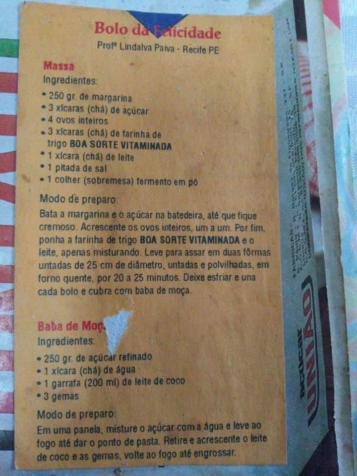 Bolo da Felicidade