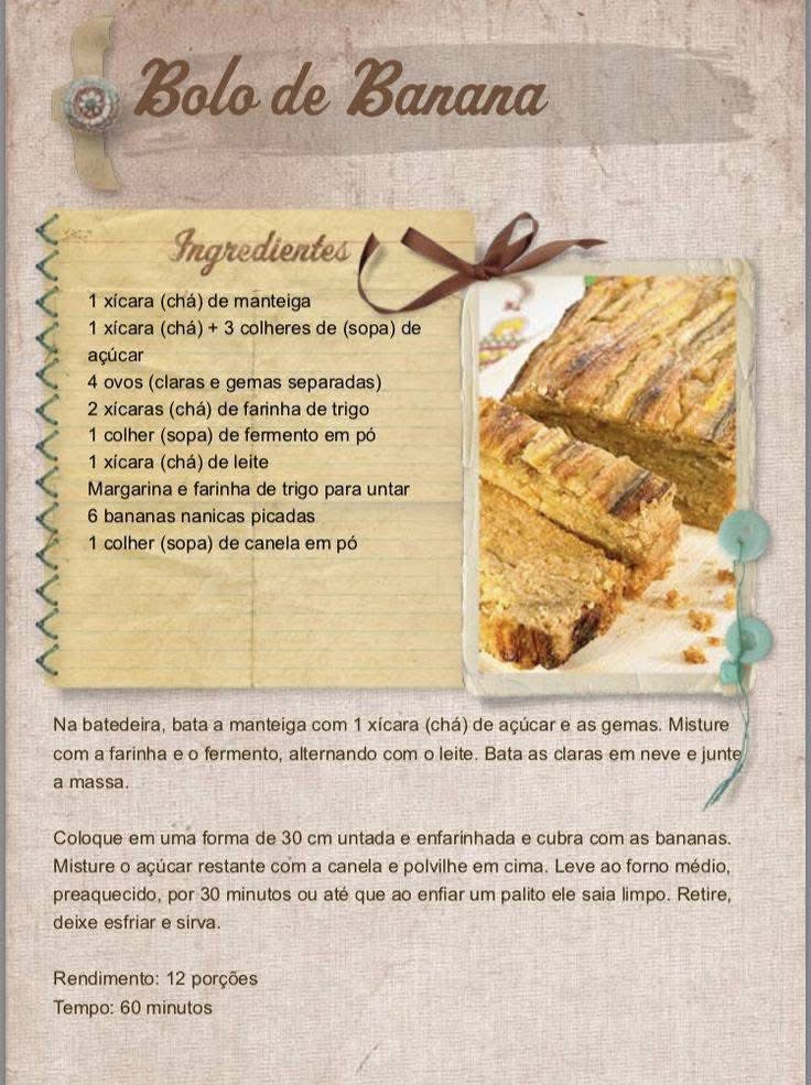 Bolo de Banana