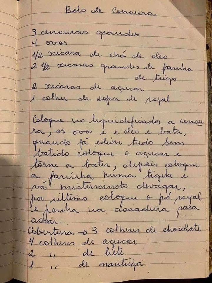 Bolo de Cenoura