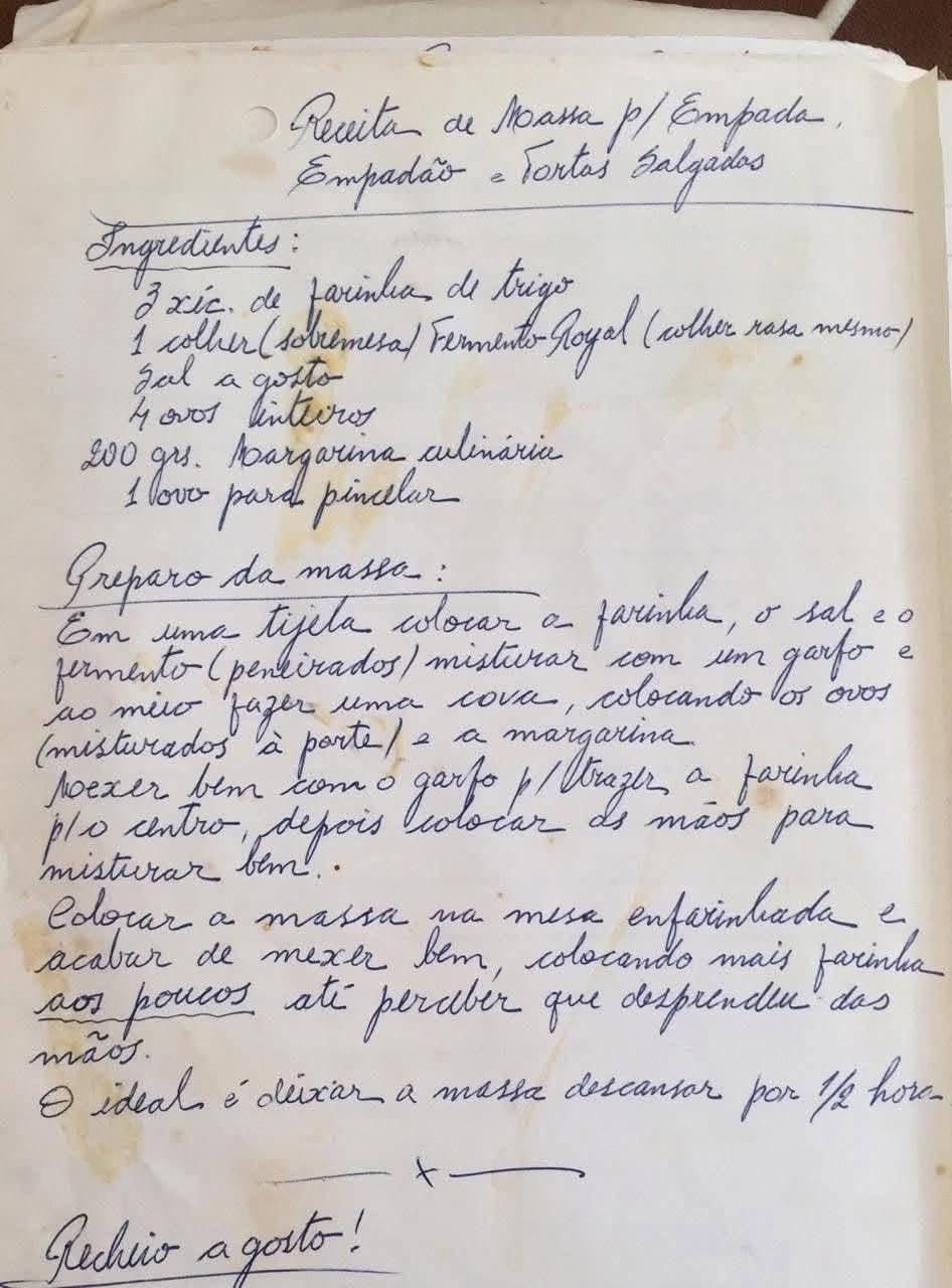 Massa para Empada e Tortas Salgadas